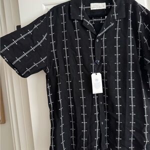 Abercrombie & Fitch Black Casual Button Down Shirt